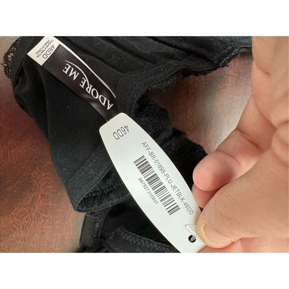 NWT Adore Me Black Racerback Bra Size 46DD - Picture 4 of 5